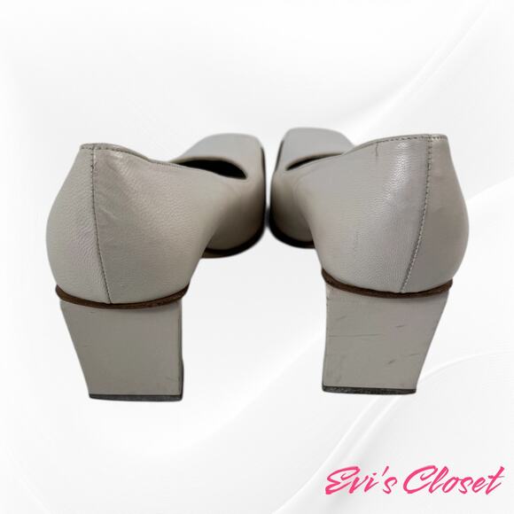 CocoBy Maraolo Women's Pumps Made In Italy Off White Cream Size 40  US 9.95 - Picture 2 of 7